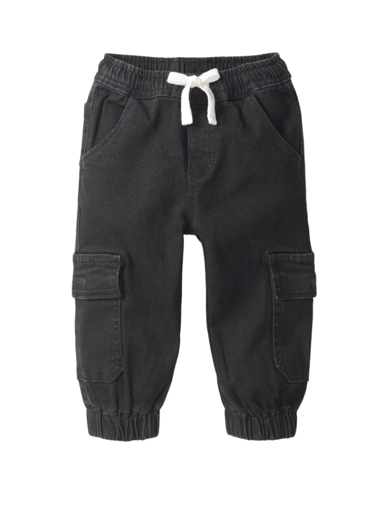 Jogger Cargo Denim Black