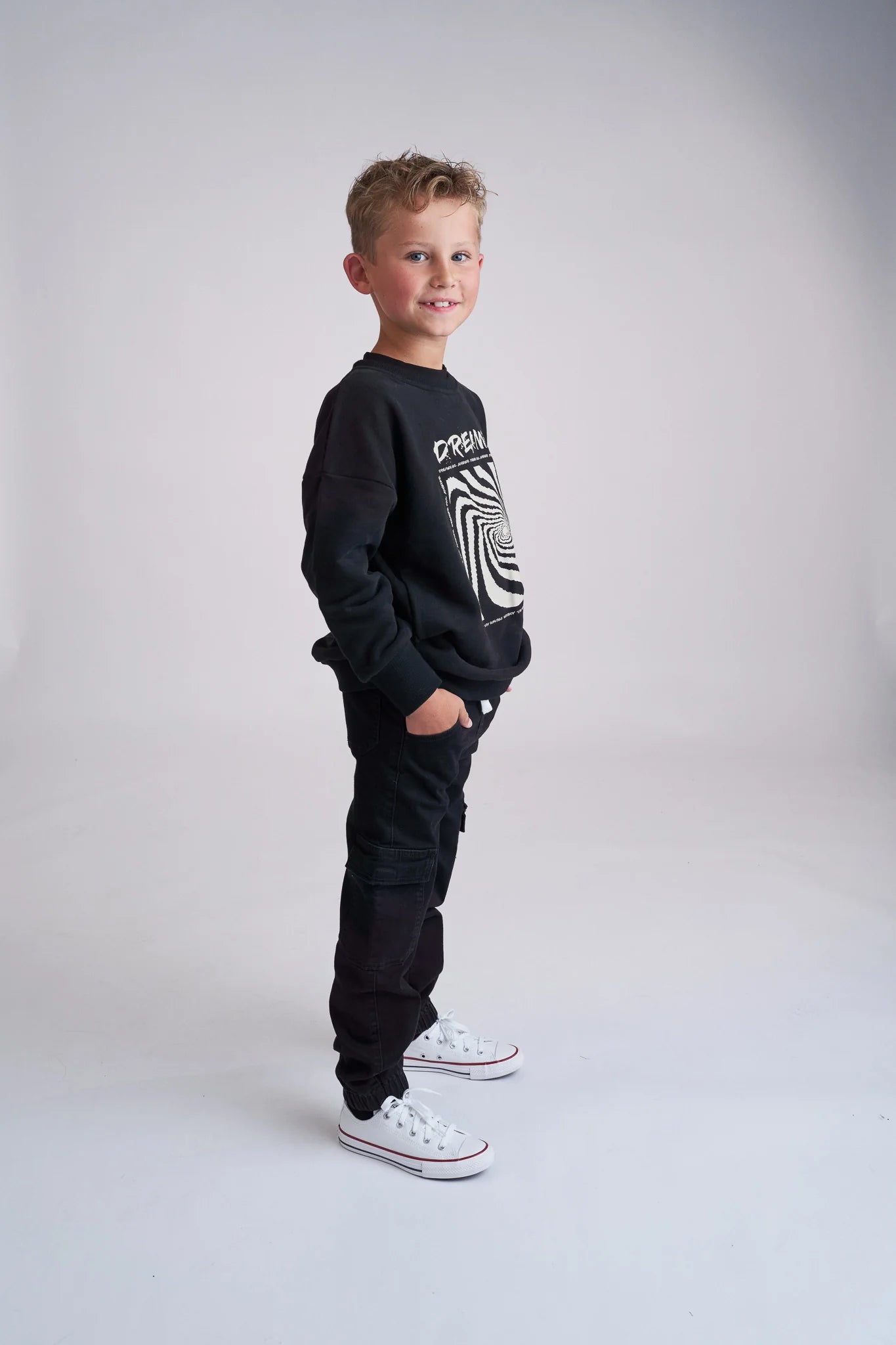 Jogger Cargo Denim Black