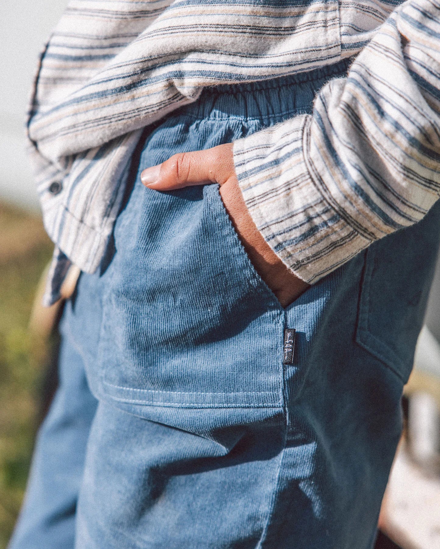 Pant Tidal Corduroy Sl Blue