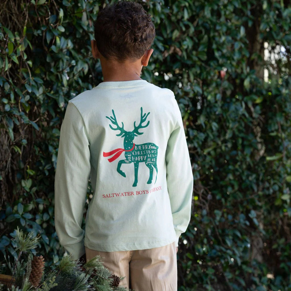 Tee LS Christmas Deer BokChy