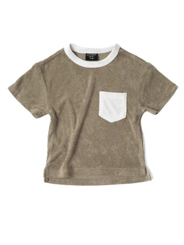 Terry Cloth Tee Khaki Green