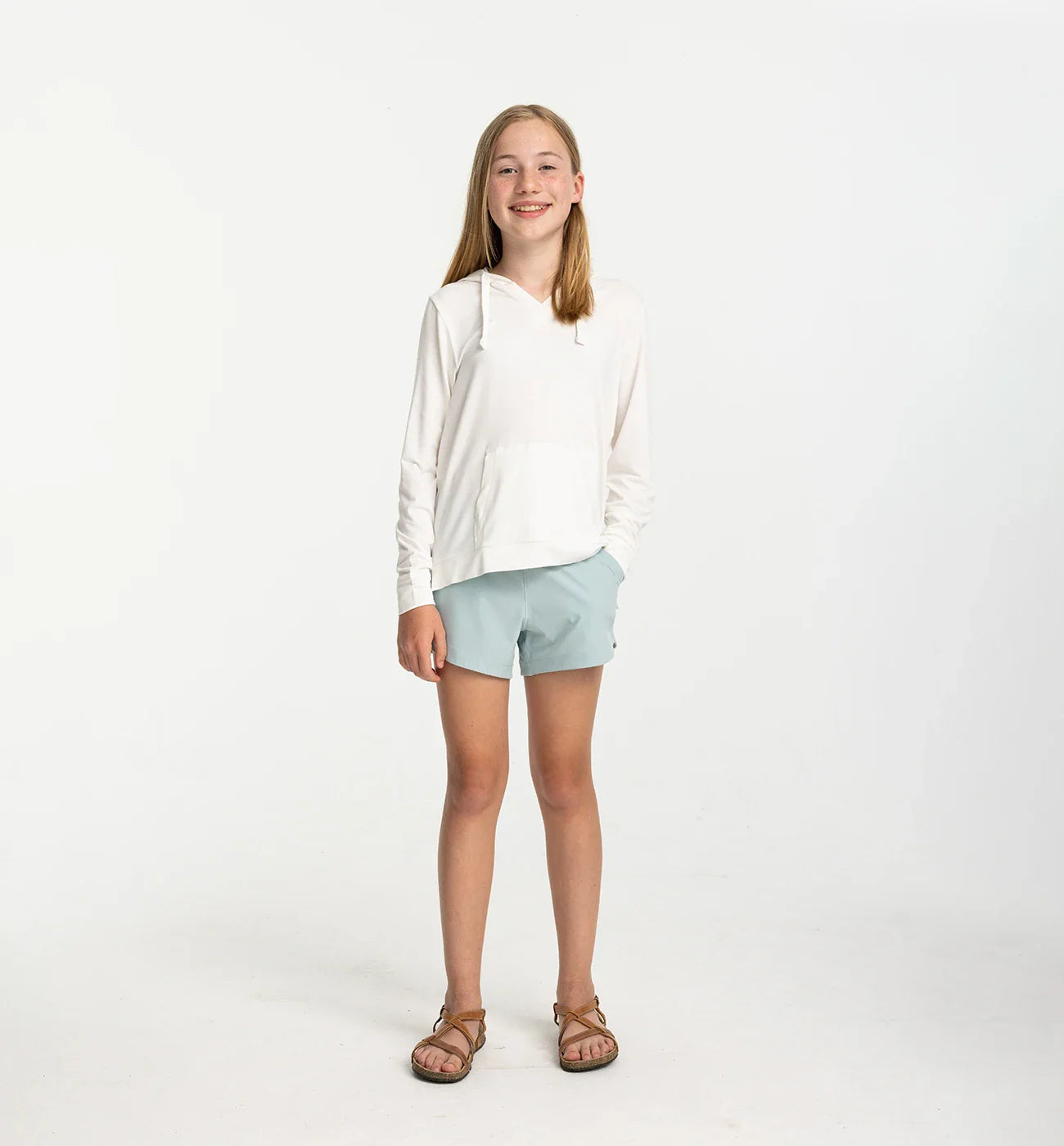 Girls Pull-On Breeze Short Sea Glass