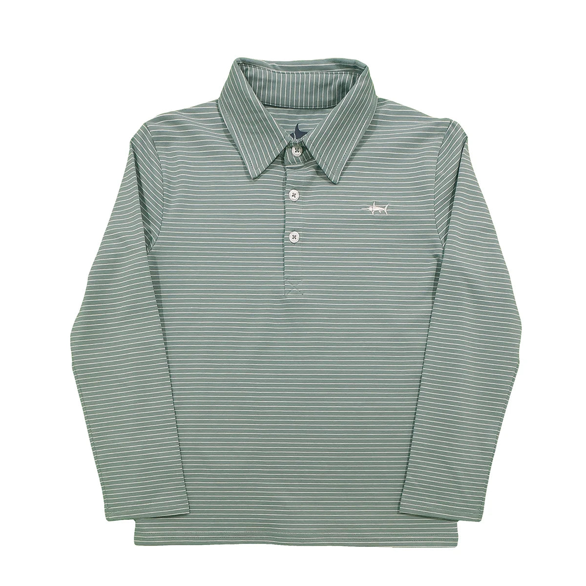 Shirt LS Banks Polo AQ/WHT