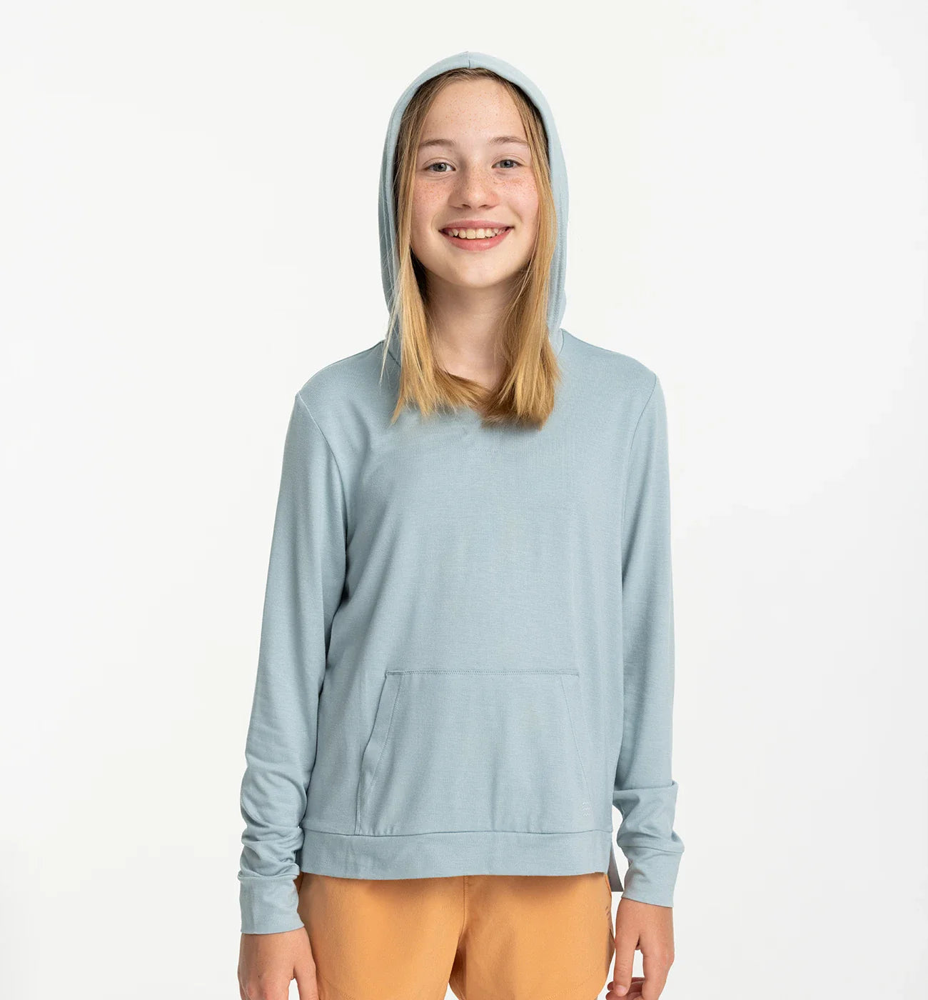 Girls Bamboo Shade Hoodie Ocean Mist