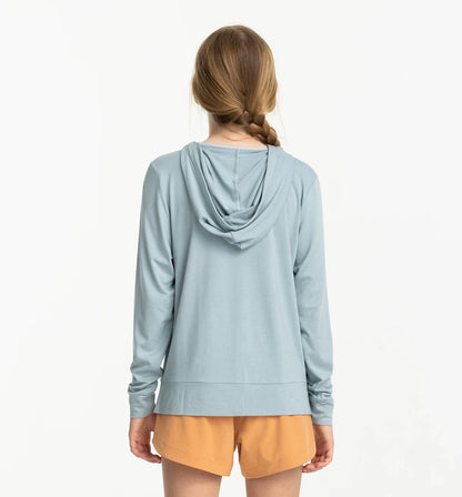 Girls Bamboo Shade Hoodie Ocean Mist