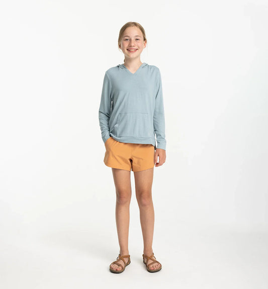 Girls Bamboo Shade Hoodie Ocean Mist