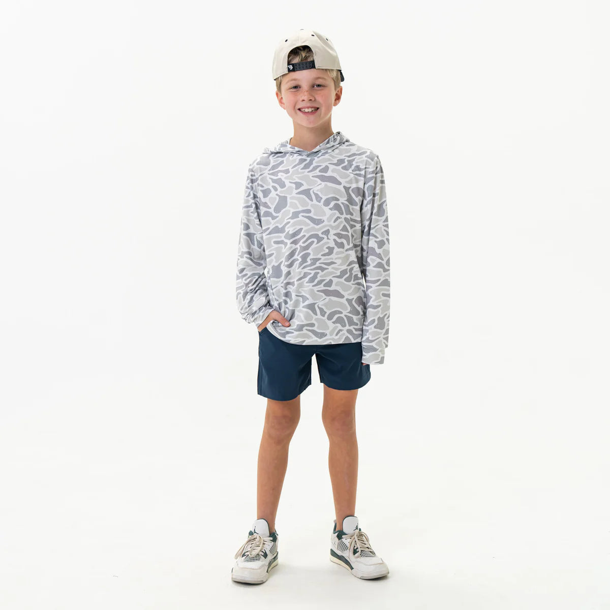 Hoodie Youth White Camo