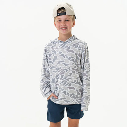 Hoodie Youth White Camo