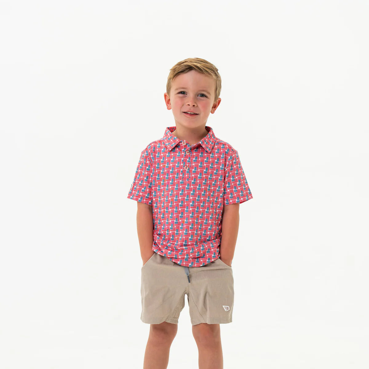 Top Polo Youth America Flag