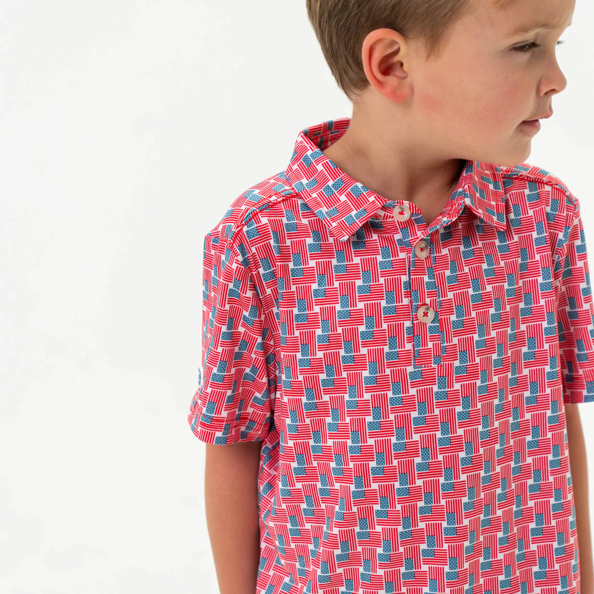 Top Polo Youth America Flag