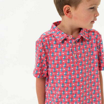 Top Polo Youth America Flag