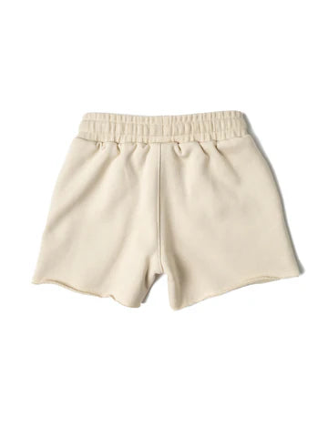 Resort Palm Sweatshort Cream