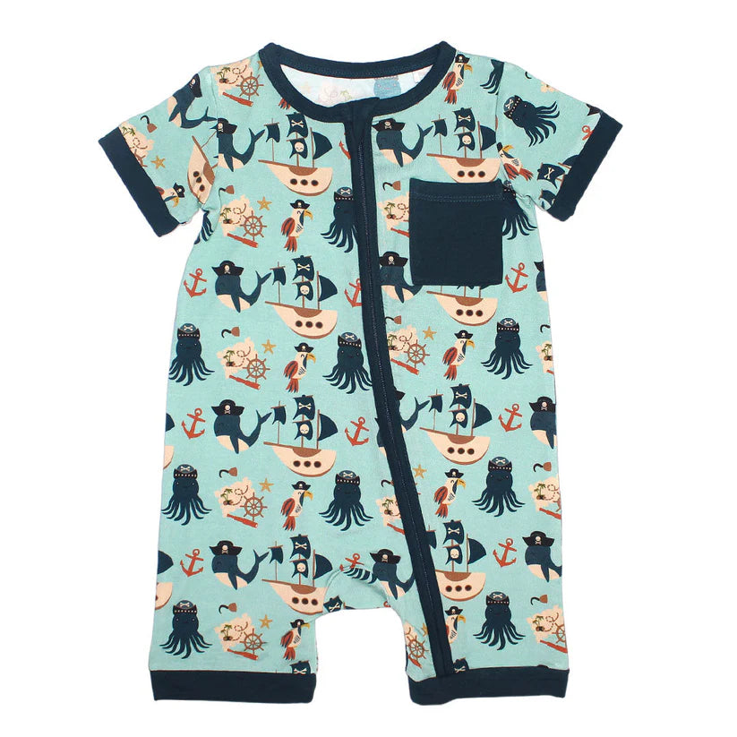 Romper Short Pirates Life