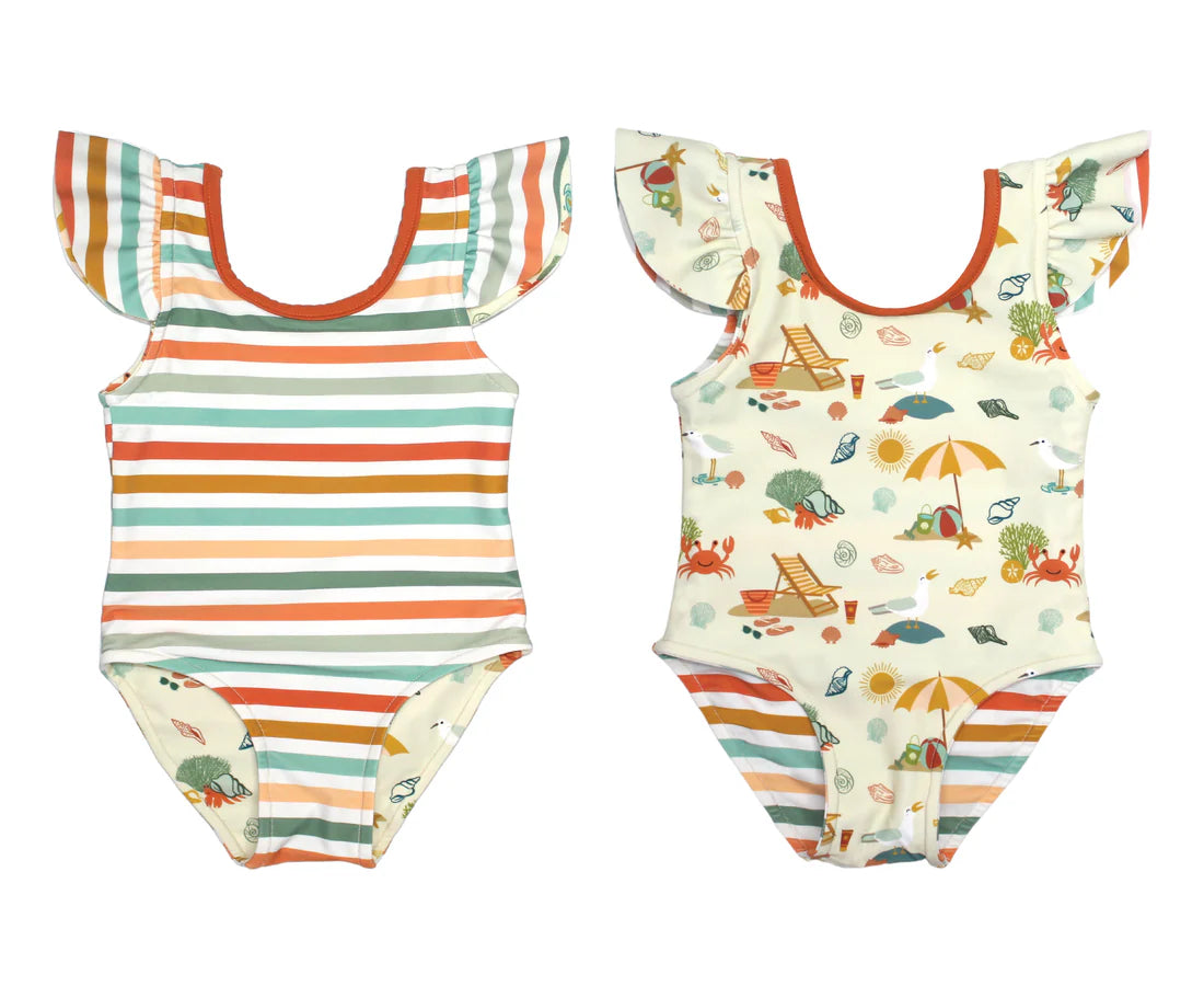 Swimsuit Beach Day Ruffle
