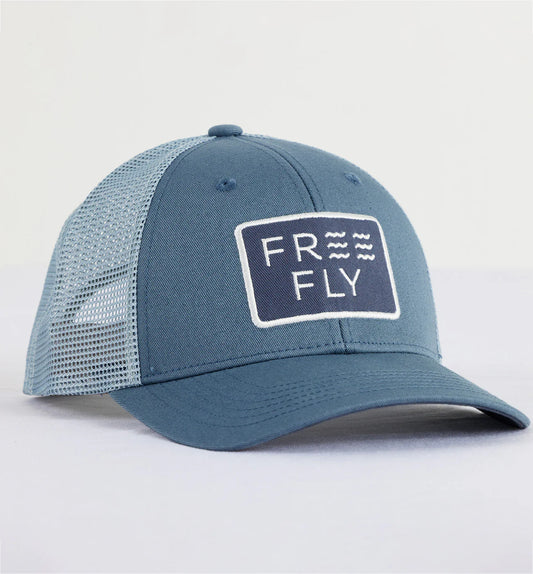 Youth Wave Trucker Hat Slate Blue